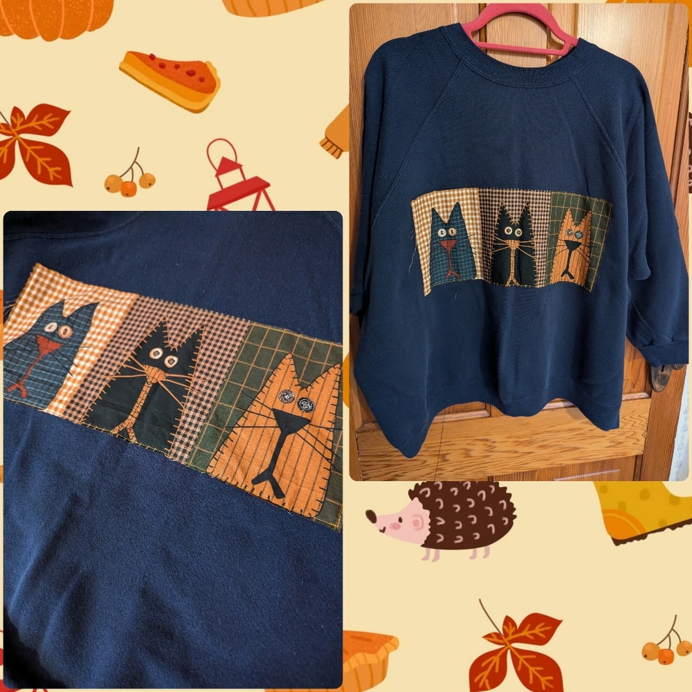 OOAK Cat Sweatshirt
